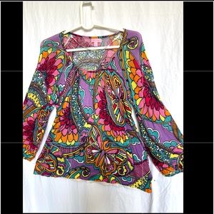 Lilly Pulitzer multicolored light  sweater size small